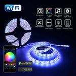 ชุดไฟเส้น LED RGB 5050 ยาว 5 เมตร พร้อมชุดอุปกรณ์สมาร์ทโฮม WIFI (ไม่กันน้ำ)