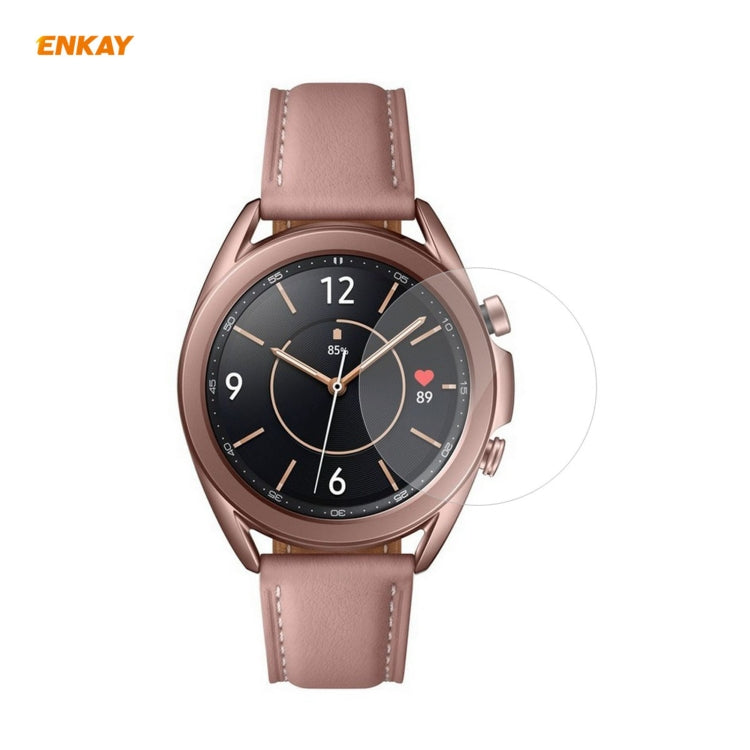 ฟิล์มกันรอยหน้าจอ PET HD ใส ENKAY Hat-Prince 2 ชิ้น สำหรับ Samsung Galaxy Watch3 45 มม., สำหรับ Samsung Galaxy Watch3 41 มม.
