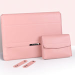 กระเป๋าแล็ปท็อปกันน้ำ PU พร้อมที่วางข้อมือ 4-in-1 ขนาด 11/12 นิ้ว, 13/14 นิ้ว, 15/16 นิ้ว