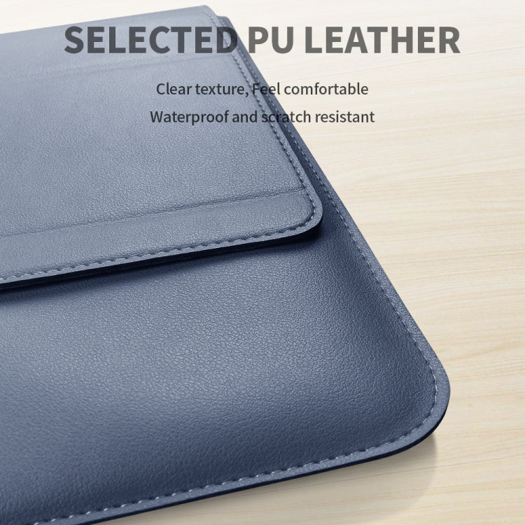 กระเป๋าแล็ปท็อปกันน้ำ PU พร้อมที่วางข้อมือ 4-in-1 ขนาด 11/12 นิ้ว, 13/14 นิ้ว, 15/16 นิ้ว