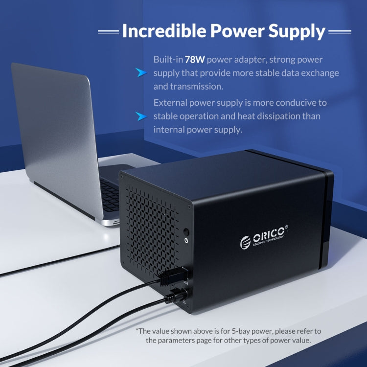 ORICO NS200RU3 กล่องใส่ฮาร์ดไดรฟ์ 2 ช่อง USB3.0 พร้อมระบบ Raid, NS200RU3