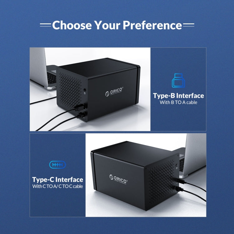 ORICO NS200RU3 กล่องใส่ฮาร์ดไดรฟ์ 2 ช่อง USB3.0 พร้อมระบบ Raid, NS200RU3