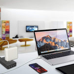 ที่ชาร์จเดินทางอเนกประสงค์ USB-C / Type-C 30W PD3.0 พร้อมขาตั้งถอดได้ ปลั๊ก UK
