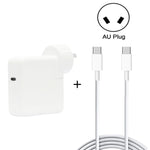 2 in 1 PD 30W USB-C / Type-C + 3A PD 3.0 USB-C / Type-C to USB-C / Type-C Fast Charge Data Cable Set, Cable Length: 2m, AU Plug, 2m AU Plug