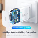 ชุดที่ชาร์จเดินทาง SDC-20W 2 in 1 PD 20W USB-C / Type-C + สายชาร์จข้อมูลเร็ว 3A PD 3.0 USB-C / Type-C เป็น USB-C / Type-C ความยาวสาย: 1 เมตร, ปลั๊ก US, ปลั๊ก EU, ปลั๊ก UK