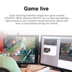 การ์ดจับภาพวิดีโอ HDMI 4K HD 1080P, กล่องจับภาพวิดีโอ HDMI เป็น USB 2.0