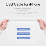 XJ-018 สายชาร์จข้อมูล USB ชาย 3A เป็น 8 พิน ชาย ชาร์จเร็ว ความยาว: 2 เมตร, 2 เมตร