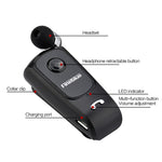 F920 หูฟังบลูทูธ CSR4.1 สายเก็บได้ เตือนสายเรียกเข้าแบบสั่น ป้องกันการโจรกรรม สีดำ ขาว ทอง เงิน เทา