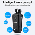 F920 หูฟังบลูทูธ CSR4.1 สายเก็บได้ เตือนสายเรียกเข้าแบบสั่น ป้องกันการโจรกรรม สีดำ ขาว ทอง เงิน เทา