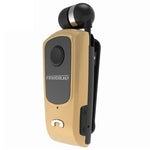 F920 หูฟังบลูทูธ CSR4.1 สายเก็บได้ เตือนสายเรียกเข้าแบบสั่น ป้องกันการโจรกรรม สีดำ ขาว ทอง เงิน เทา