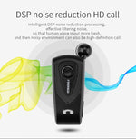 F930 หูฟังบลูทูธ CSR4.1 สายเก็บได้ เตือนสายเรียกเข้าแบบสั่น ป้องกันการโจรกรรม สีเงิน