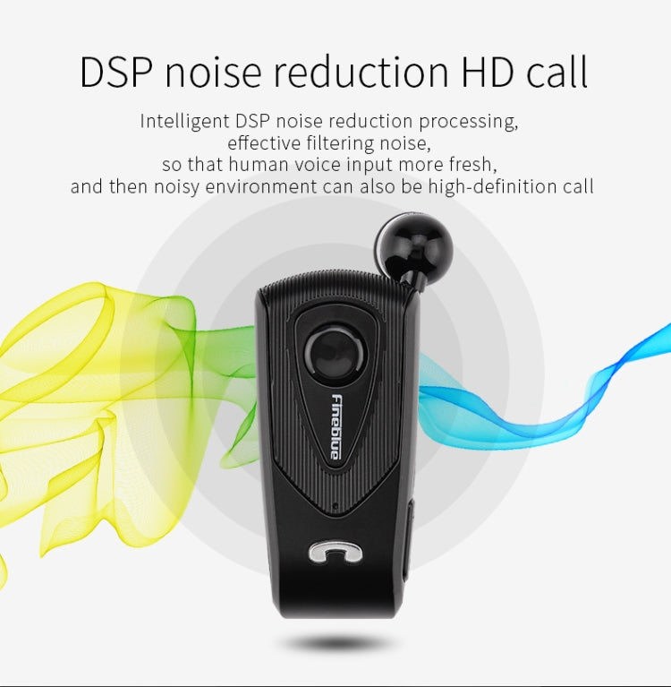 F930 หูฟังบลูทูธ CSR4.1 สายเก็บได้ เตือนสายเรียกเข้าแบบสั่น ป้องกันการโจรกรรม สีเงิน