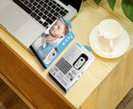 F930 หูฟังบลูทูธ CSR4.1 สายเก็บได้ เตือนสายเรียกเข้าแบบสั่น ป้องกันการโจรกรรม สีเงิน