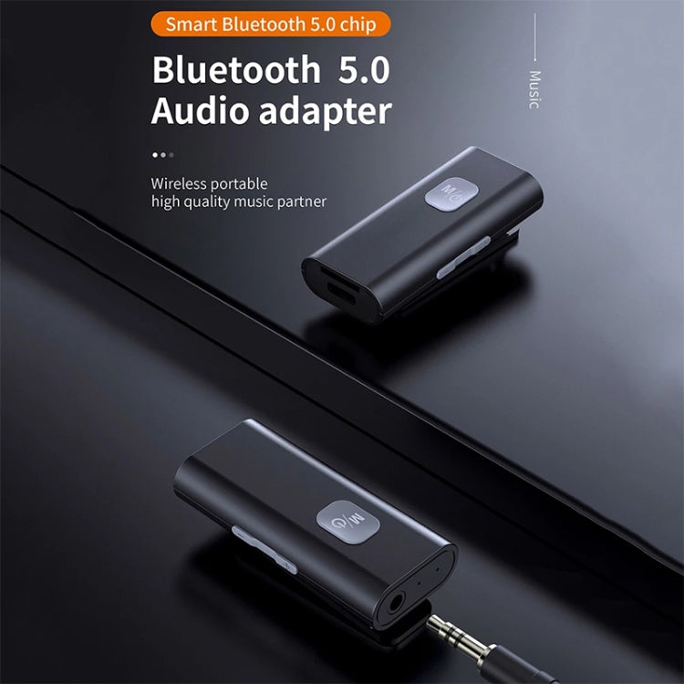 SR11 Lavalier ตัวรับสัญญาณเสียงบลูทูธ 5.0 อะแดปเตอร์บลูทูธ รองรับการ์ด TF, SR11