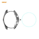 สำหรับ Samsung Galaxy Watch 3 41 มม. เคส TPU นุ่มชุบไฟฟ้า 2 in 1 ENKAY Hat-Prince + ฟิล์มกระจกนิรภัยขอบโค้ง 0.2 มม. 9H 2.15D