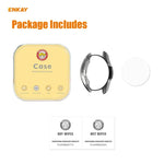 สำหรับ Samsung Galaxy Watch 3 45 มม. เคส TPU นุ่มชุบไฟฟ้า 2 in 1 ENKAY Hat-Prince + ฟิล์มกระจกนิรภัยขอบโค้ง 0.2 มม. 9H 2.15D