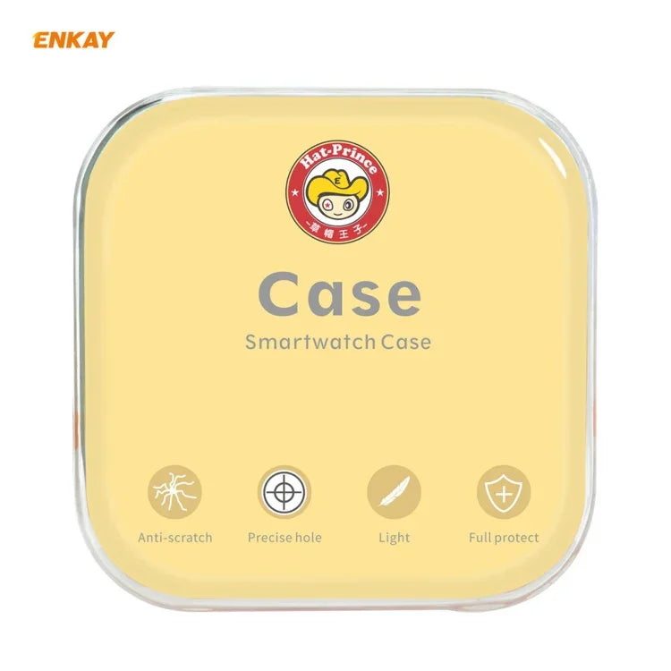 สำหรับ Samsung Galaxy Watch 3 45 มม. เคส TPU นุ่มชุบไฟฟ้า 2 in 1 ENKAY Hat-Prince + ฟิล์มกระจกนิรภัยขอบโค้ง 0.2 มม. 9H 2.15D