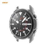 เคส TPU นุ่มใส 2 in 1 ENKAY Hat-Prince + ฟิล์มกระจกนิรภัยขอบโค้ง 0.2 มม. 9H 2.15D สำหรับ Samsung Galaxy Watch 3 45 มม.