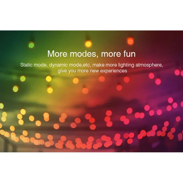 FUT012 หลอดไฟ LED E27 9W RGB + CCT 100V-240V สีเต็มรูปแบบ ควบคุมระยะไกล สมาร์ทบัลบ์ WiFi 2.4G ไร้สาย