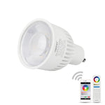 หลอดไฟสปอตไลท์ LED FUT107 GU10 6W สีขาวคู่ CCT สำหรับห้องนอนและห้องนั่งเล่น