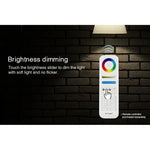 FUT105 หลอดไฟ LED 12W RGB + CCT E27 สำหรับใช้ในร่ม ควบคุมผ่านแอปสมาร์ทโฟน 2.4G สำหรับห้องนอน ห้องนั่งเล่น AC100~240V