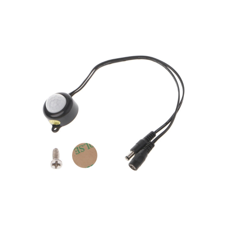 สวิตช์เซ็นเซอร์ตรวจจับการเคลื่อนไหวอินฟราเรด PIR DC 5-24V/5A พร้อมปลั๊กสำหรับแถบไฟ LED