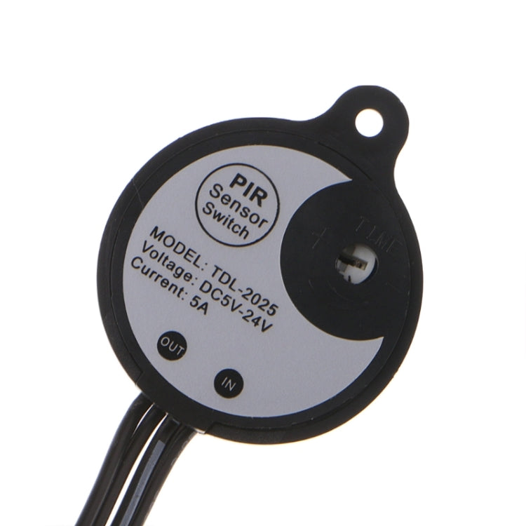 สวิตช์เซ็นเซอร์ตรวจจับการเคลื่อนไหวอินฟราเรด PIR DC 5-24V/5A พร้อมปลั๊กสำหรับแถบไฟ LED