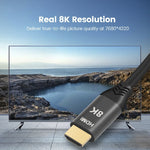 สาย HDMI2.1 8K 120Hz ความละเอียดสูงแบบไดนามิก, ความยาวสาย: 1m, 120Hz 1m