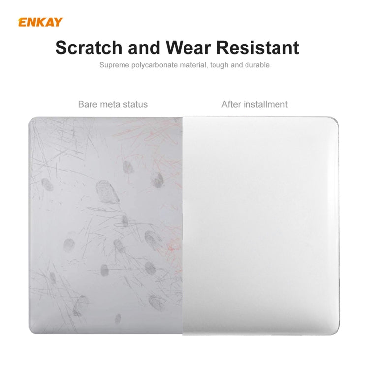เคสป้องกันแล็ปท็อปคริสตัล 3 in 1 จาก ENKAY + ฟิล์ม TPU ป้องกันคีย์บอร์ดเวอร์ชัน EU + ชุดปลั๊กกันฝุ่น สำหรับ MacBook Air 13.3 นิ้ว A1932 (2018), สำหรับ MacBook Air 13.3 นิ้ว A1932 (2018)