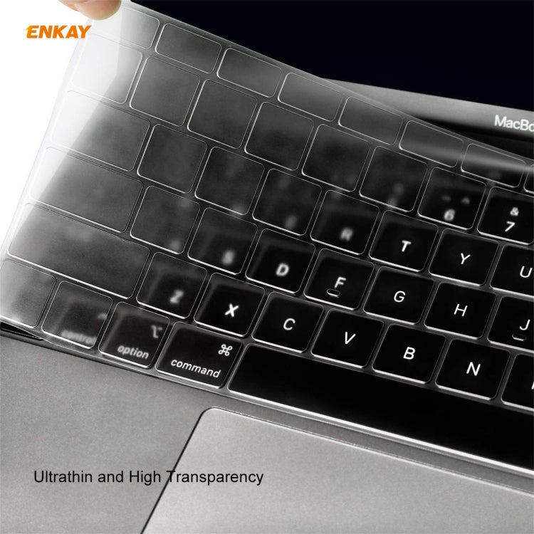 เคสป้องกันแล็ปท็อปคริสตัล 3 in 1 จาก ENKAY + ฟิล์ม TPU ป้องกันคีย์บอร์ดเวอร์ชัน EU + ชุดปลั๊กกันฝุ่น สำหรับ MacBook Air 13.3 นิ้ว A1932 (2018), สำหรับ MacBook Air 13.3 นิ้ว A1932 (2018)