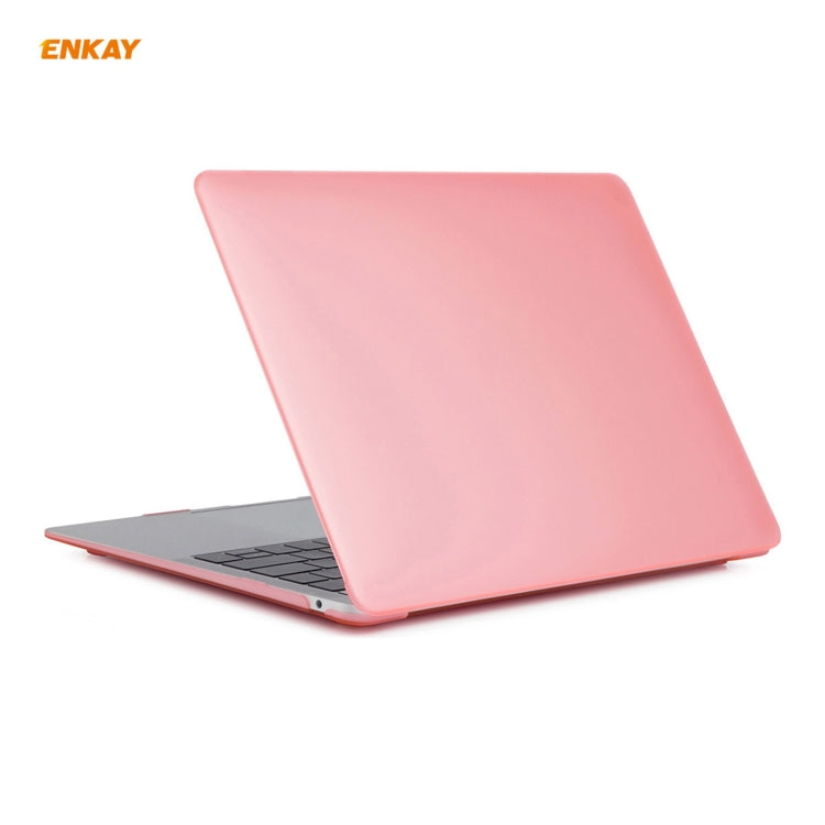 ENKAY ชุด 3 in 1 เคสป้องกันแล็ปท็อปแบบด้าน + ฟิล์ม TPU สำหรับคีย์บอร์ดเวอร์ชัน EU + ชุดปลั๊กกันฝุ่น สำหรับ MacBook Air 13.3 นิ้ว A2179 & A2337 (2020), สำหรับ MacBook Air 13.3 นิ้ว A2179 (2020)