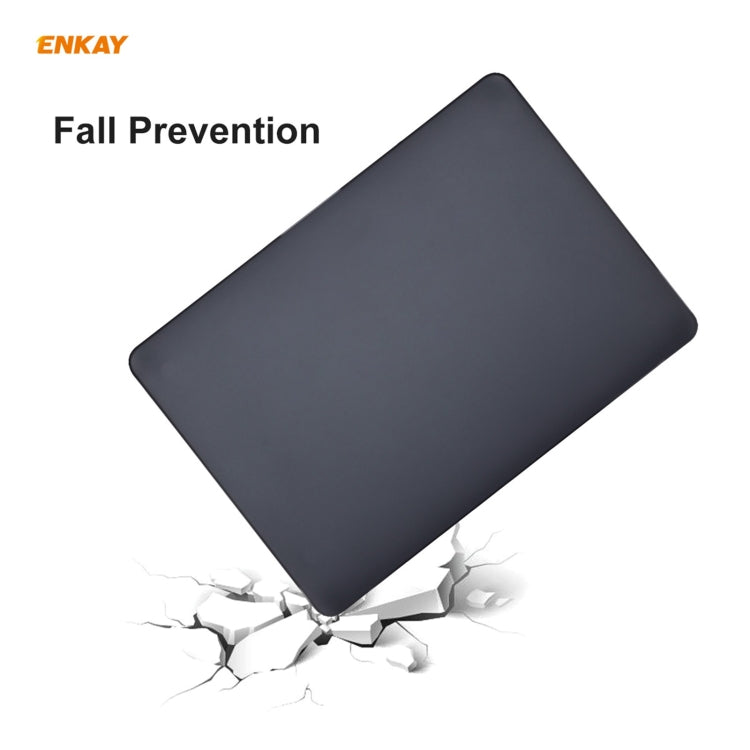 ENKAY ชุด 3 in 1 เคสป้องกันแล็ปท็อปแบบด้าน + ฟิล์ม TPU สำหรับคีย์บอร์ดเวอร์ชัน EU + ชุดปลั๊กกันฝุ่น สำหรับ MacBook Air 13.3 นิ้ว A2179 & A2337 (2020), สำหรับ MacBook Air 13.3 นิ้ว A2179 (2020)