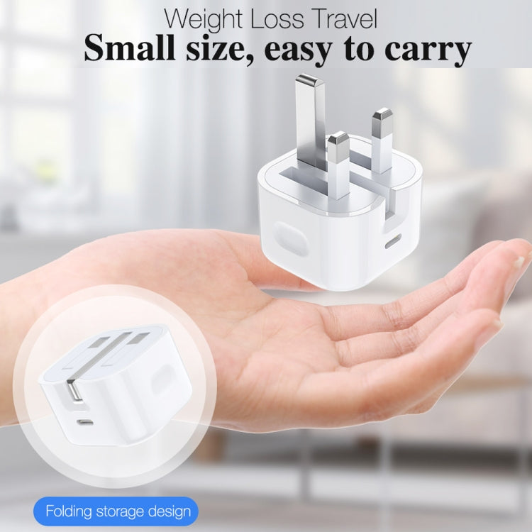 ที่ชาร์จเดินทางพับได้ A234 20W PD 3.0 Type-C / USB-C, ปลั๊กสหราชอาณาจักร, 20W