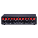 B032 เครื่องขยายเสียง 2 เข้า 4 ออก สวิตช์ลำโพง คุณภาพเสียงไม่สูญเสีย 300W ต่อช่อง สวิตช์ตัวเปรียบเทียบพร้อมฟังก์ชันตรวจสอบหูฟัง / อินพุตเสียง, B032