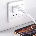 XJ-51 สายชาร์จเร็ว USB 3A เป็น 8 พิน สำหรับ iPhone 12 Series ความยาว: 1 เมตร, 1 เมตร