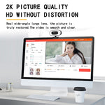 C10 กล้องเว็บแคม 2K HD หมุน 360 องศา ไฟเติมแสงสามระดับ ไม่มีความผิดเพี้ยน USB ไม่ต้องใช้ไดรเวอร์ พร้อมไมโครโฟนในตัวเสียงชัดเจน