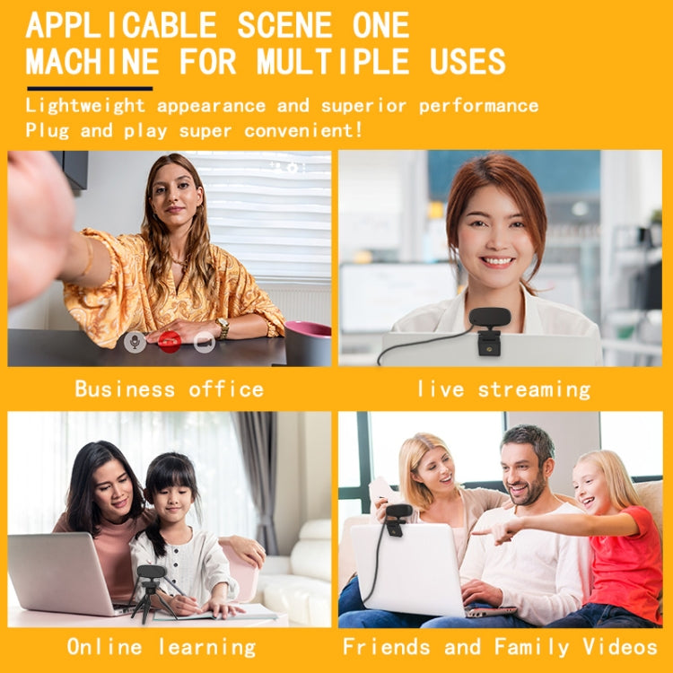 C10 กล้องเว็บแคม 2K HD หมุน 360 องศา ไฟเติมแสงสามระดับ ไม่มีความผิดเพี้ยน USB ไม่ต้องใช้ไดรเวอร์ พร้อมไมโครโฟนในตัวเสียงชัดเจน