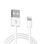 ชาร์จเร็วพกพาสองพอร์ต USB + สายข้อมูล USB ถึง 8 Pin ยาว 1 เมตร, ปลั๊ก EU