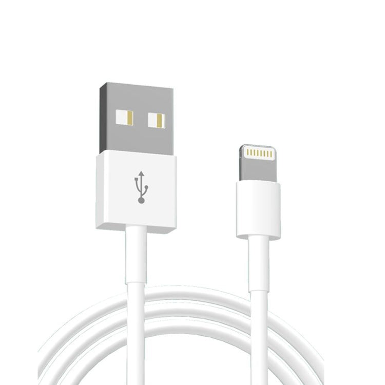 ชาร์จเร็วพกพาสองพอร์ต USB + สายข้อมูล USB ถึง 8 Pin ยาว 1 เมตร, ปลั๊ก EU