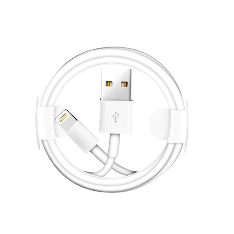 ชาร์จเร็วพกพาสองพอร์ต USB + สายข้อมูล USB ถึง 8 Pin ยาว 1 เมตร, ปลั๊ก EU