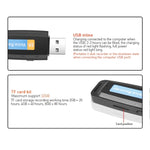 ปากกาบันทึกเสียงดิจิทัล USB แบบพกพาชาร์จได้มืออาชีพ SK001 รองรับการ์ด TF, 32GB
