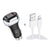 YSY-312 2 in 1 18W Portable QC3.0 Dual USB Car Charger + 1m 3A USB to 8 Pin Data Cable Set, with 8 Pin Cable