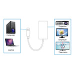 สายแปลง USB 3.0 เป็น HDMI HD พร้อมเสียง, ความยาวสาย: 20 ซม.