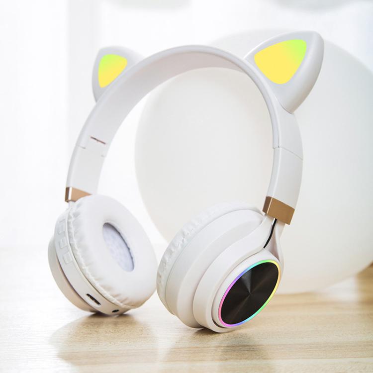 หูฟังมีสาย P28 Cat Ear แบบสเตอริโอ พร้อมไมโครโฟน