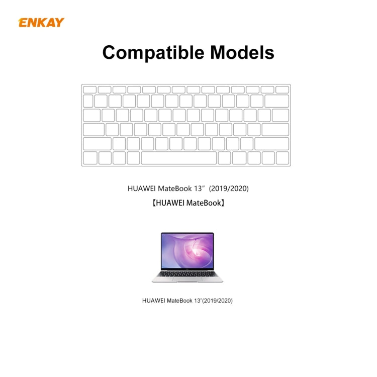 ฟิล์มป้องกันแป้นพิมพ์ TPU นุ่มบางพิเศษ ENKAY สำหรับ Huawei MateBook 13 นิ้ว รุ่น US Version สำหรับ Huawei MateBook 13 นิ้ว