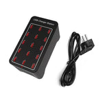 แท่นชาร์จเร็ว XLD-A7 100W 15 พอร์ต USB ชาร์จอัจฉริยะ AC 100-240V พร้อมปลั๊ก EU, US, AU, UK
