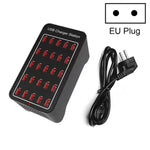 แท่นชาร์จเร็ว 150W 25 พอร์ต USB ชาร์จอัจฉริยะ AC 110-240V พร้อมปลั๊ก EU, US, AU, UK