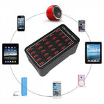 แท่นชาร์จเร็ว 150W 25 พอร์ต USB ชาร์จอัจฉริยะ AC 110-240V พร้อมปลั๊ก EU, US, AU, UK