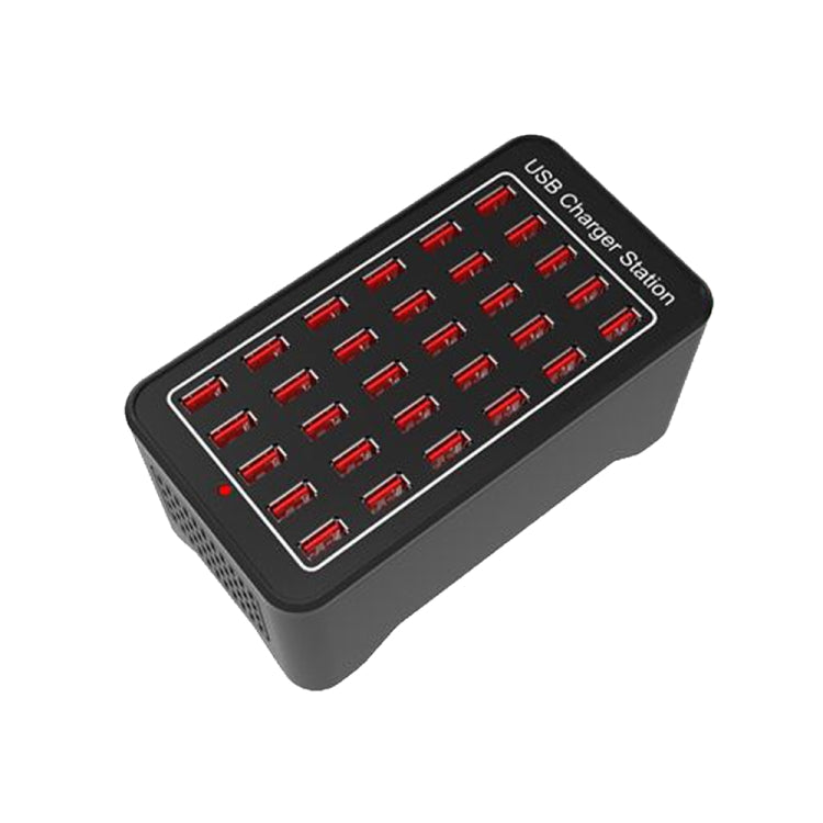 แท่นชาร์จเร็ว XLD-A7 150W 30 พอร์ต USB ชาร์จอัจฉริยะ AC 110-240V พร้อมปลั๊ก EU, US, AU, UK
