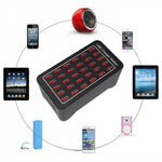 แท่นชาร์จเร็ว XLD-A7 150W 30 พอร์ต USB ชาร์จอัจฉริยะ AC 110-240V พร้อมปลั๊ก EU, US, AU, UK